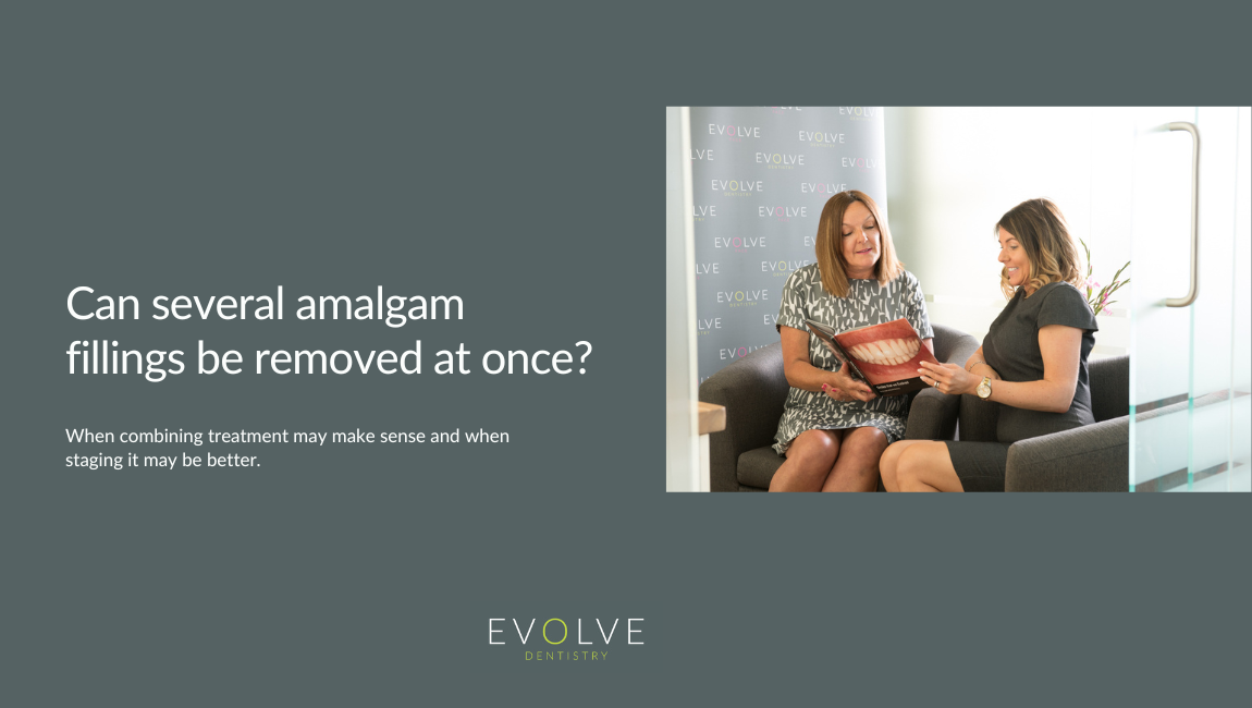 Can several amalgam fillings be removed at the same time?